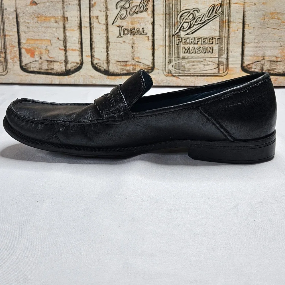 Sebago Sussex Classic Shoes Mens 11M Black Leather Penny Loafer Genuine Handsewn
